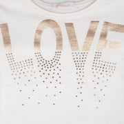 Camiseta Infantil Pampili Love Off White