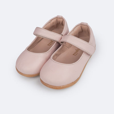 Sapato Infantil Feminino Pampili Mini Cris Rosa - frente do sapato rosa