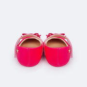 Sapato de Bebê Pampili Nina Momentos Especiais Laço Strass Pink - Ganhe Faixa de Cabelo - traseira do sapato de bebê pink