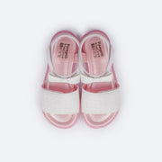 Sandália de Led Infantil Pampili Lulli Laço Perfuros Branca - superior confortável da sandália