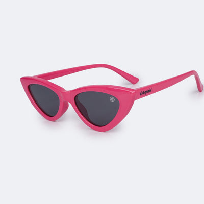 Óculos de Sol Infantil KidSplash! Proteção UV Gatinho Pink - frente do óculos pink flexível