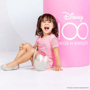 Bolsa de Led Infantil Pampili Prata Minnie Mouse © DISNEY - bolsa com a menina