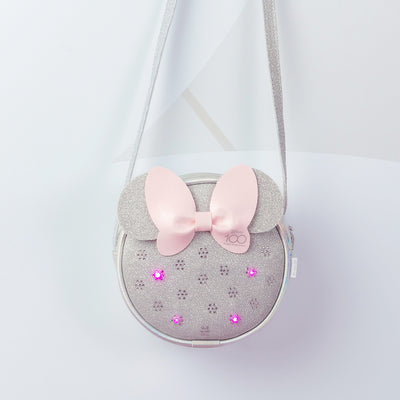 Bolsa de Led Infantil Pampili Prata Minnie Mouse © DISNEY - bolsa de glitter e led