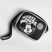 Bolsa Tiracolo Tweenie Preta e Prata Mickey Mouse © DISNEY - frente da bolsa mickey mouse club