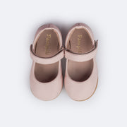 Sapato Infantil Feminino Pampili Mini Cris Rosa - superior do sapato com velcro