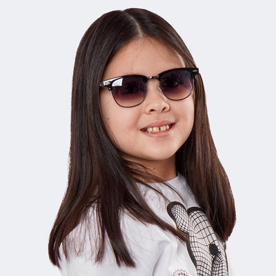Óculos de Sol Infantil Feminino Pampili Preto - óculos na menina
