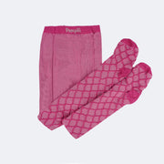 Meia Calça Infantil Pampili Textura Pink - meia calça quentinha
