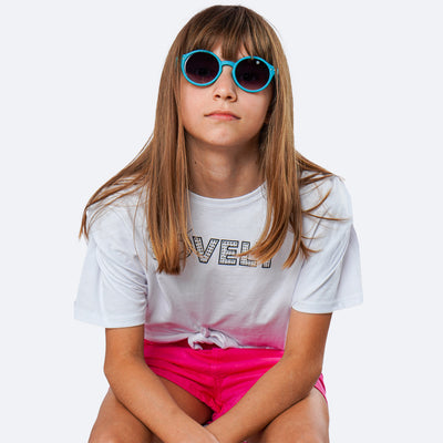 Óculos de Sol Infantil KidSplash! Eco Light Proteção UV Azul Céu - óculos na menina