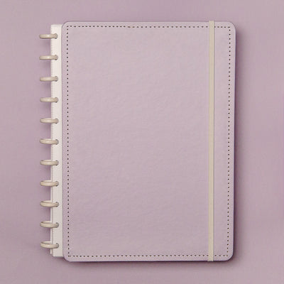 Caderno Inteligente Grande Roxo Lilás Pastel - frente do caderno