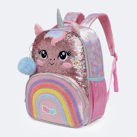 Mochila Pack Me Sweet Uni Rosa - frente da mochila