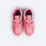 Tênis de Led Cano Médio Pampili Sneaker Luz Pamps IA Pink - superior do tênis confortavel