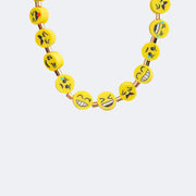 Colar Choker Infantil Pampili Carinhas Divertidas Amarelo - colar de emoji