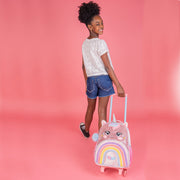 Mochila de Rodinhas Pack Me Sweet Uni Rosa - mochila de rodinha com a menina
