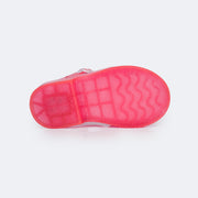 Sandália de Led Infantil Pampili Mini Glee Valen Transparente Rosa - sandália de plástico para bebe
