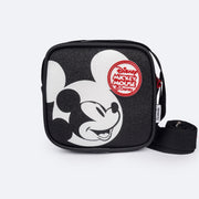 Bolsa Tiracolo Tweenie Mickey Mouse Glitter Preta - frente bolsa Mickey