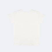 Camiseta Infantil Pampili Paetê Girl Style Off White - camiseta branca infantil
