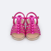 Sandália Infantil Primeiros Passos Pampili Mili Tiras Pink - sandália de bebê
