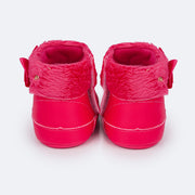 Bota de Bebê Pampili Nina Pelúcia Pink - bota para bebe com pelo