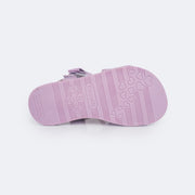 Sandália Papete Infantil Mini Fly Glitter Brilho Lilac - solado da papete antiderrapante