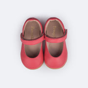 Sapato Infantil Feminino Pampili Mini Cris Pink - superior do sapato com velcro