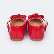 Sapato Infantil Pampili Mini Angel Strass Vermelho Peper Verniz - sapato vermelho para bebe