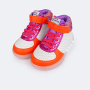 Tênis de Led Infantil Pampili Colorido Princesas © DISNEY - tênis infantil feminino com led