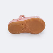 Sapato Infantil Pampili Mini Angel Trança Strass Rosa Glace - sapatilha para festa