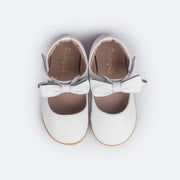 Sapato Infantil Feminino Pampili Mini Cris Laço Removível Branco - superior do sapato
