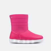 Bota de Led Pampili Sneaker Luz Pink.