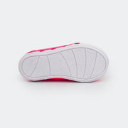 Tênis de Led Infantil Sneaker Luz Calce Fácil Detalhe Strass Pink Neon.