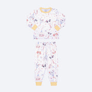Pijama Infantil Alakazoo Manga Longa Balões Fofos Off White - pijama feminino