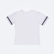 Camiseta Infantil Pampili Carinha Metalizada Branca - costas camiseta branca