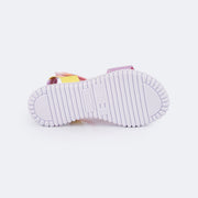 Sandália Papete Infantil Pampili Candy Tecido Comfy Matelassê Colorido  - sola leve e antiderrapante 