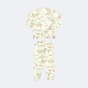 Pijama Infantil Alakazoo Manga Longa Conto na Floresta Off White - costas pijama feminino