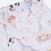 Pijama Infantil Alakazoo Manga Longa Balões Fofos Off White - pijama estampado