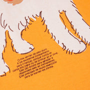 Pijama Infantil Cara de Criança Capri Fox Terrier Amarelo e Branco - 4 a 8 Anos - escrita na estampa