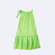 Vestido Pré-Adolescente Bambollina Franzido Verde - 8 a 12 Anos - costas do vestido