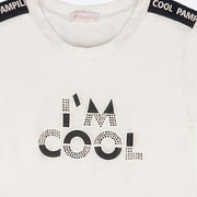 Camiseta Infantil Pampili Gorgurão e Tachas Off White - detalhe camiseta infantil 