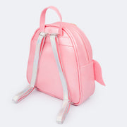 Bolsa Mochila Infantil Pampili Peixinha Rosa Chiclete - mochila pequena com alça regulável