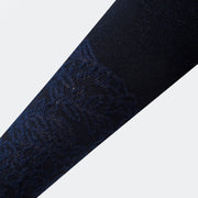 Meia Calça Azul Noite Infantil Detalhe em Textura.