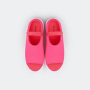 Sandália Infantil Charm Comfy Pink Neon.