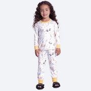 Pijama Infantil Alakazoo Manga Longa Balões Fofos Off White - pijama infantil feminino