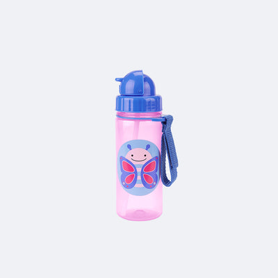 Garrafa Infantil Skip Hop Flip Borboleta Rosa e Azul - garrafa infantil fechada