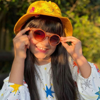 Óculos de Sol Infantil KidSplash! Eco Light Proteção UV Terracota - óculos infantil na menina