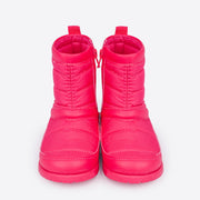 Bota Infantil Feminina Pampili Rubi Comfy Pink - frente bota cano médio