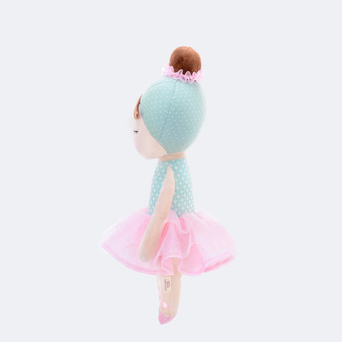 Boneca Metoo Angela Lai Ballet Rosa e Verde - lado esquerdo