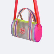 Bolsa Feminina Tweenie Redonda com Glitter Furta Cor Colorida - bolsa pendurada com alça de gorgurão