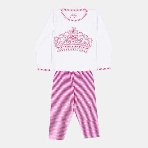 Pijama Infantil Feminino Pampili Coroa Pink - pampili