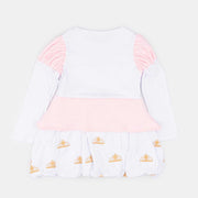 Pijama Infantil Pampili Estampa Coroa  Branco E Rosa - pampili