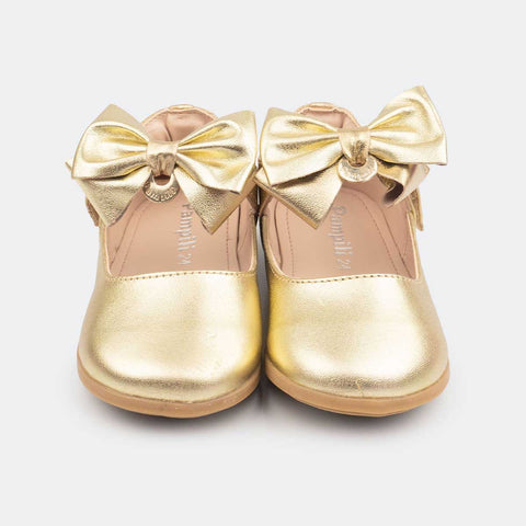Sapato Infantil Pampili Cris Dourado Com Laço - pampili
